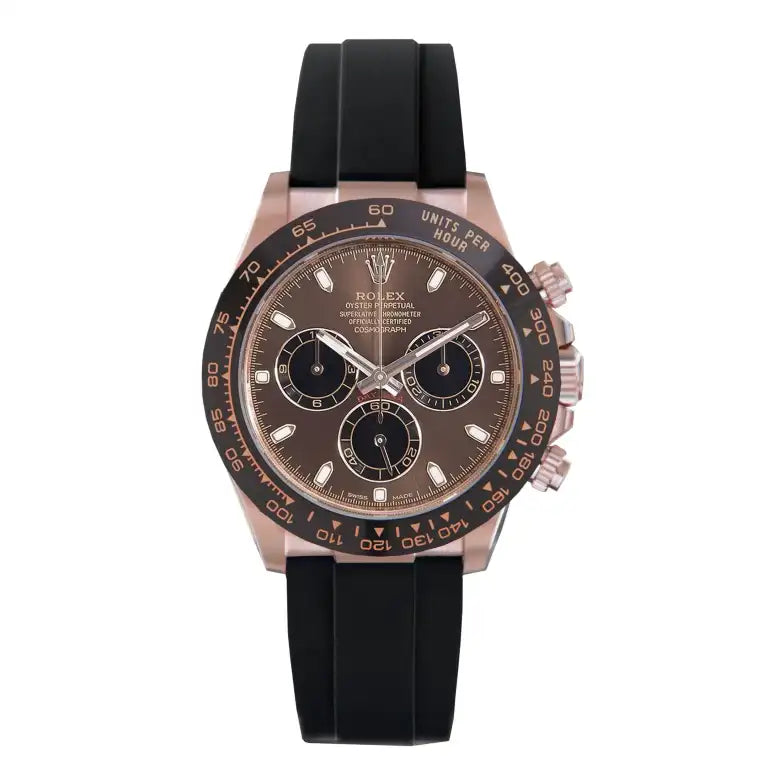 Rolex Daytona Rose Gold with chocolate Dial Black Ceramic Bezel Oyste