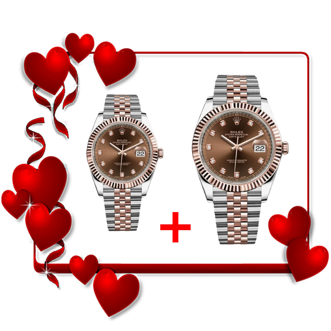 Pack Rolex Datejust Diamond Brown Diamond Jubilee